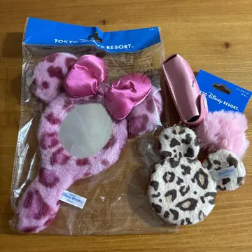 도쿄 디즈니 리조트 레오파드 무늬 거울 세트