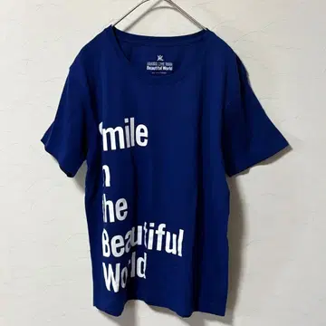아라시 Beautiful World 반팔 티셔츠 블루 파랑 남녀 모두