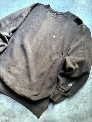 90s 오니 페이드!! 챔피온 블랙 리버스 웨이브 XXL