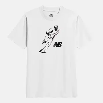 뉴발란스 x 오타니 쇼헤이 그래픽 숏 슬리브 T셔츠 화이트 L
