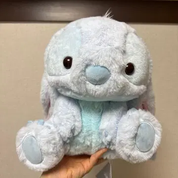 스카이블루 스티치 봉제 인형