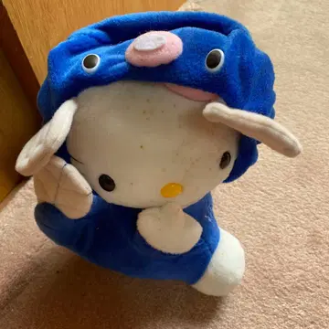 하마나코 한정판 헬로키티 장어 봉제 인형 파랑