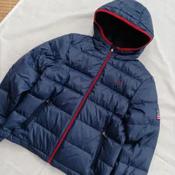 랄프 로렌 후디 다운 자켓 성조기