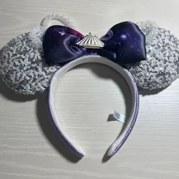 우주 패턴 스팽글 머리띠