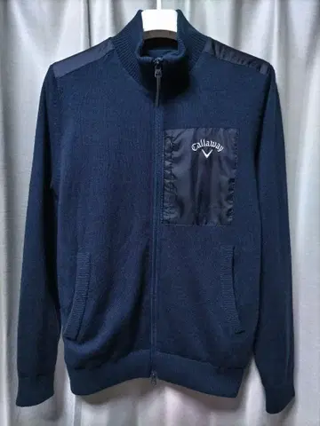 캘러웨이 니트 자켓 네이비
