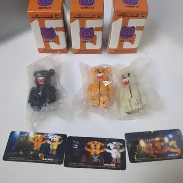pillows 베어브릭 3체 BE@RBRICK 버스터 군 미개봉 새상품