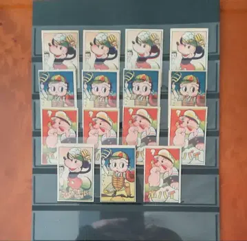 [미국 캐릭터] 미키&베티&뽀빠이 각 5장 세트 쇼와 딱지