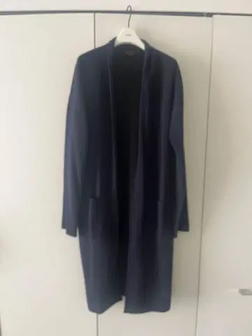 Theory/롱 니트 가디건/더블 페이스