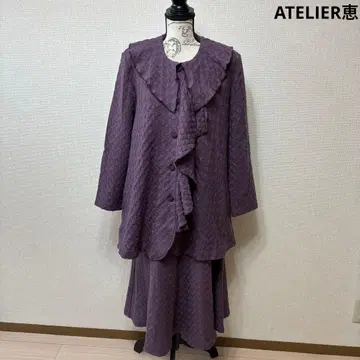 ATELIER 울 셋업 퍼플