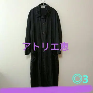 아틀리에혜 나일론 블랙 롱 코트 3