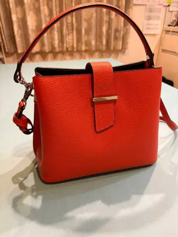 2way 숄더백 오렌지 가죽