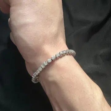 테니스 체인 팔찌 실버 925