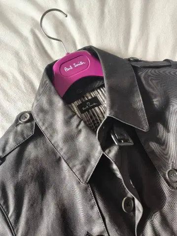 폴 스미스 블랙 트렌치코트 벨트 포함