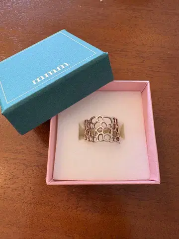 mmm 주얼리 키누 사가 사타케 반지 실버 폭넓음