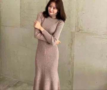 LOVAN' rive turtle knit mermaid onepiece