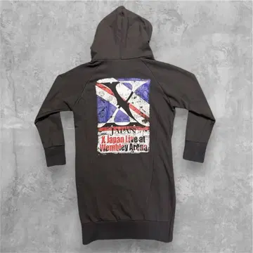 X JAPAN WORLD TOUR 2015 롱 기장 후드티 L