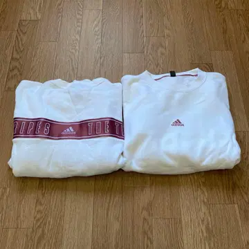 adidas 화이트 맨투맨 L 사이즈 JG8174