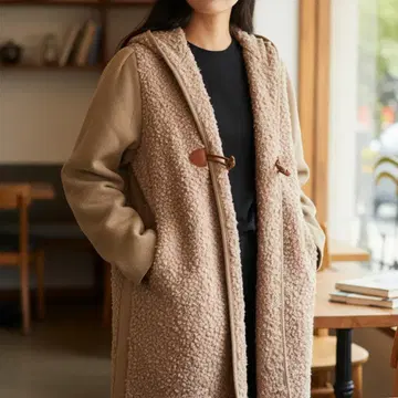 PHILOSOPHY 알파카 혼방 롱 니트 코트 42 베이지 계열