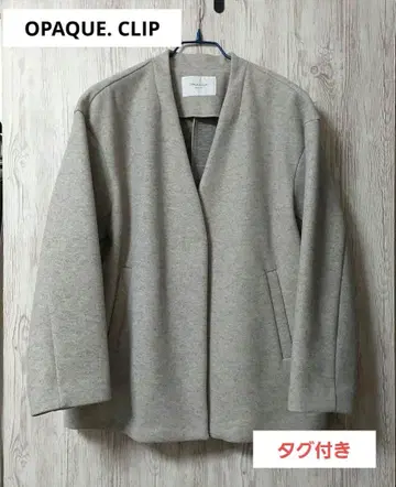 OPAQUE. CLIP 라이트 멜톤 미들 코트 M 택 포함