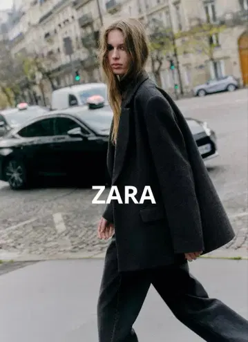 ZARA 헤링본 테일러드 자켓