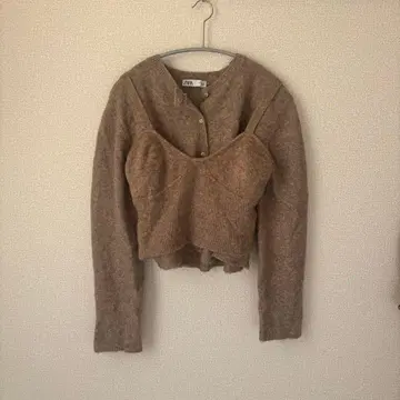 니트 가디건 & 뷔스티에 세트