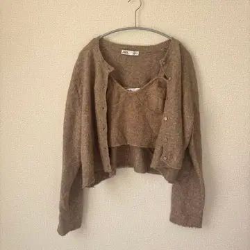 니트 가디건 & 뷔스티에 세트