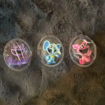 Poppy playtime 스마일링 글리터 피규어 3체 세트