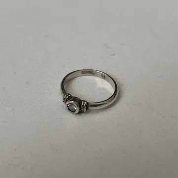 빈티지 실버 반지 SILVER 각인 스톤 10호