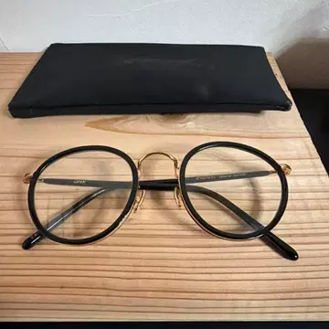 A.D.S.R 프레임 클리어 안경 블랙 골드