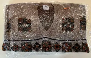 엘르 트리코트 기하학 패턴 니트 스웨터