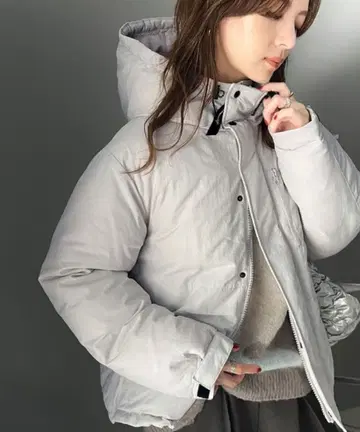 충전솜 스탠드넥 후디 자켓