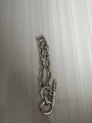 실버 체인 팔찌 락 포함