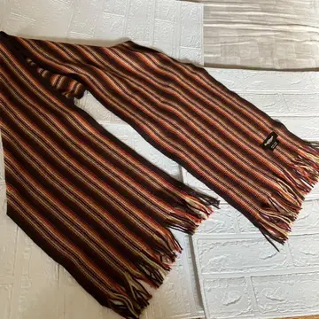 Paul Stuart 울 스트라이프 머플러