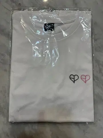 BLACKPINK 더블 하트 로고 T셔츠 M 사이즈