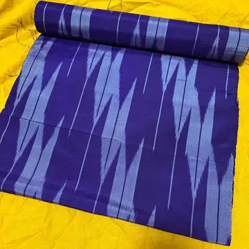 청보라색 화살깃 화살무늬 명선 다이쇼 로망 옷감