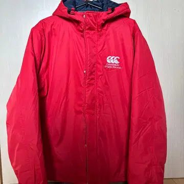 캔터베리 남성용 후드 부착 자켓 빨간색 L 사이즈