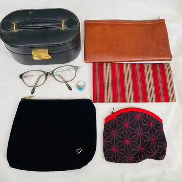 묶음 판매 파우치 안경 반지 동전 지갑 박스 잡화 여성용