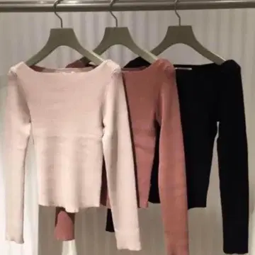 SNIDEL 심플 리브 니트