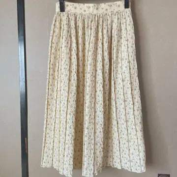 SPOOKS 꽃무늬 플리츠 롱 스커트
