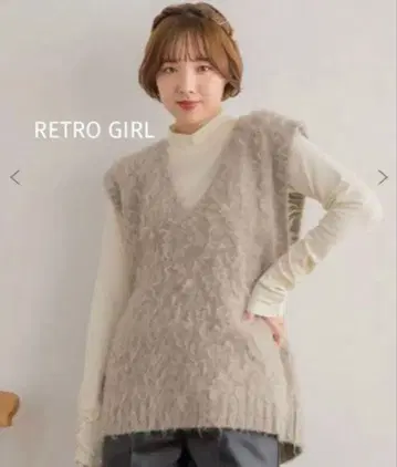 RETRO GIRL 기모 V넥 베스트