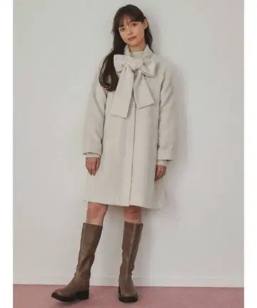 메리제니 리본 타이 코트 merry jenny