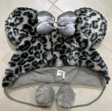구형 미니 레오파드 무늬 팬캡