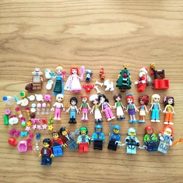 레고 엘사 & 아리엘 캐릭터 외 23체 + 부품 묶음 판매