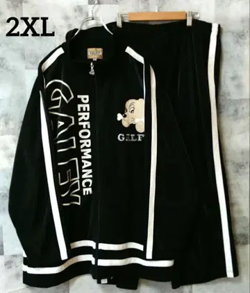 [ 새상품급 ] GALFY 갈피 2XL 셋업 트랙 자켓 블랙