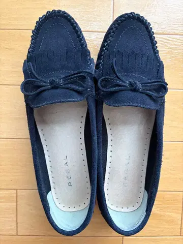 REGAL 펌프스 스웨이드 네이비 25cm