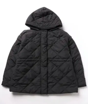 다운 다운 자켓 멀티 WAY 소매 탈부착 퀼팅 후드 코트 L 블랙