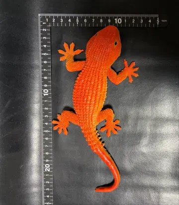 오렌지 컬러 오니타마 도마뱀? 도마뱀? 피규어 약 24cm