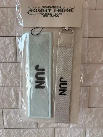 미개봉 새상품! 세븐틴 JUN 와펜 배지 & 멀티 스트랩 세트 준