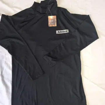 어드미럴 속기모 하이넥 긴팔 T셔츠 M 사이즈