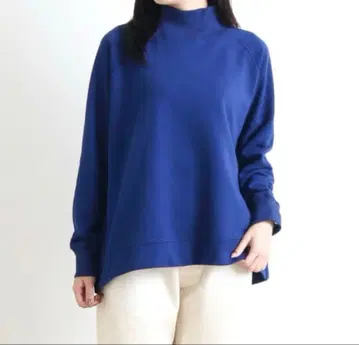 NATURAL LAUNDRY 센트럴 쭈리 하이넥 풀오버